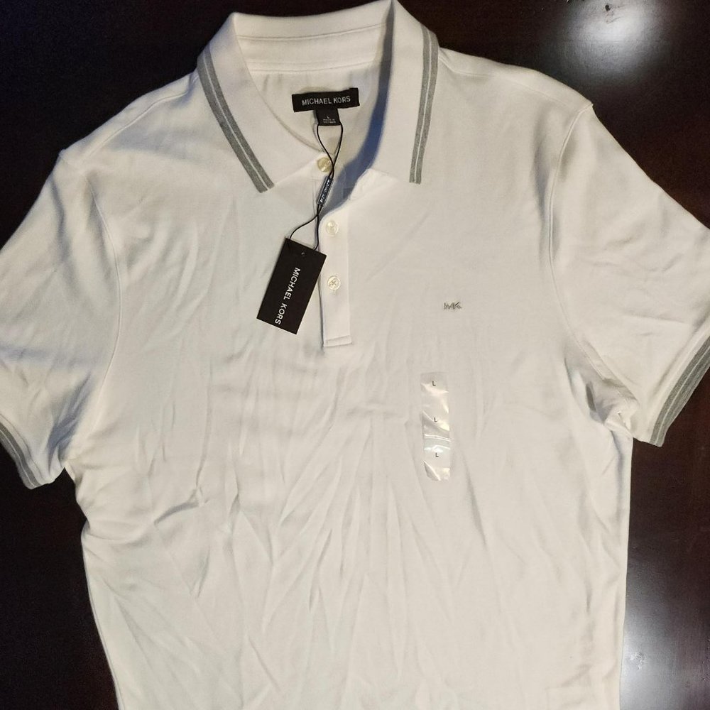 Michael Kors white Polo shirt size L